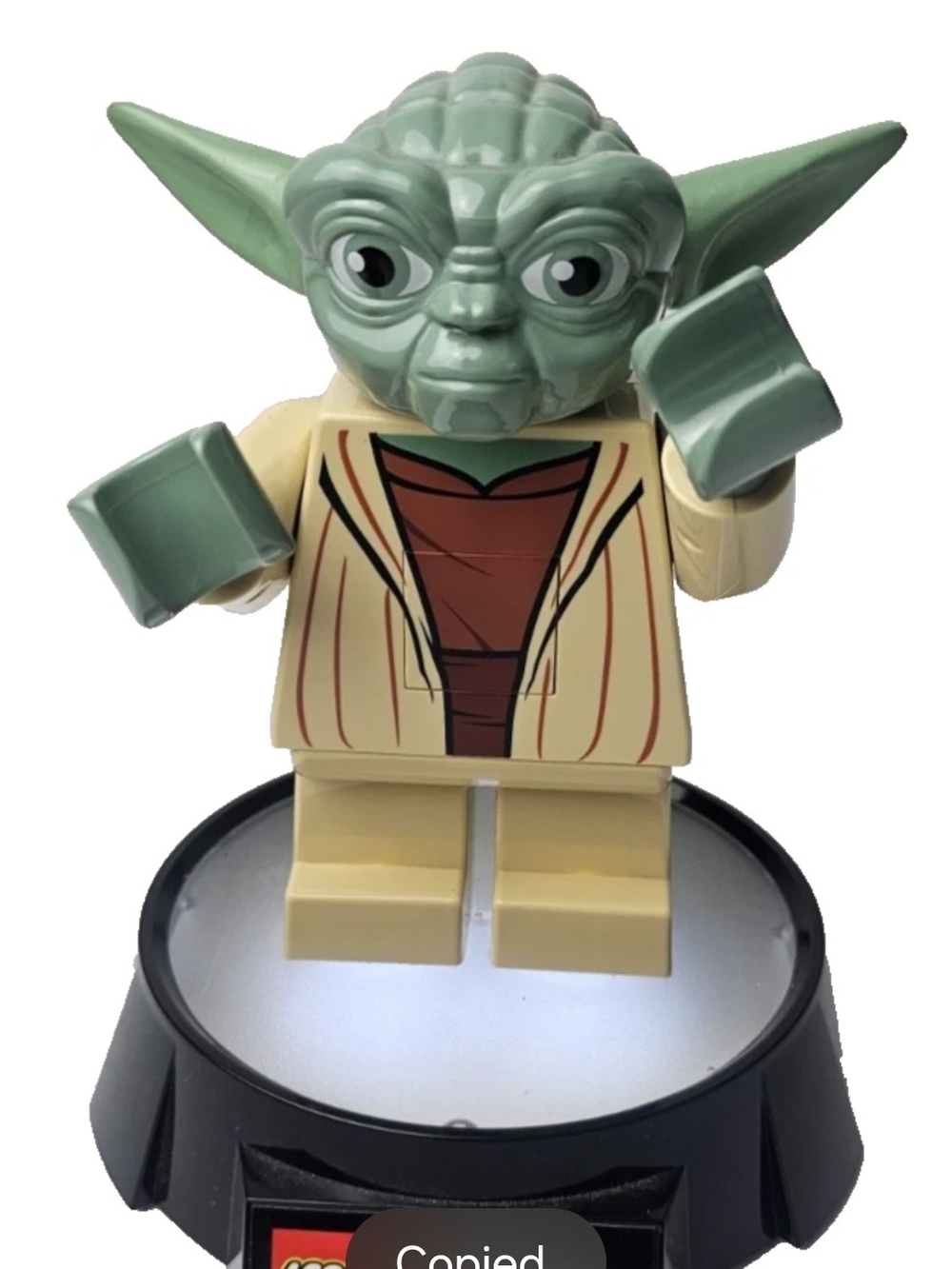 LEGO Star Wars Yoda Mandalorian LED Lite 2013 Night Light Poseable 6" Base WORKS